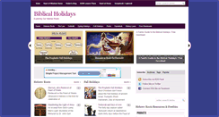 Desktop Screenshot of biblicalholidays.com
