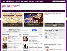 Tablet Screenshot of biblicalholidays.com